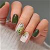Does not apply Unghie Gel Adesive UV Foglie Verdi Smalto Adesivo per Unghie Gel Nail Stickers D