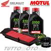 Motul - Hiflo KIT TAGLIANDO HONDA SILVER WING 400 2006 2007 2008 OLIO MOTUL FILTRO ARIA + OLIO