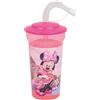 Fun House DISNEY MINNIE 005771 - Bicchiere con cannuccia, 400 ml, per bambini, Ymm5