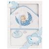 Interbaby Asciugamano con cappuccio per neonato BEAR SLEEPING in bia lAAQ