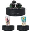 ULEMONDEE Piatto girevole elettrico da 13 cm per fotografia, supporto girevole a
