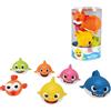 ODS 48821 BABY SHARK Set di 6 squaletti morbidi per bagnetto, multic g48u