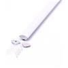 V-TAC Profilo in Alluminio Angolare Rotondo Colore Silver per Strip LED (Max l: 20mm) Copertura Satinata 2000 x 30mm