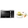 Samsung MC28H5015CS Microonde 28 L SmartOven Cottura Sana con Vaporiera Tescoma