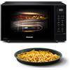 Panasonic NN-CT56RBEPG 27L 4-in-1 Microonde Combinato Inverter con Friggitrice ad Aria, 1000W, 19 Programmi Auto, Cottura Convezione Grill, Design Salvaspazio Compatto, Nero