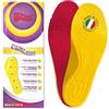 REPOSA Velvet Step - Solette Scarpe Uomo e Donna con Texture Vellutata, Suole Scarpe per il Lavoro, Sport e Uso Quotidiano - Soletta Universale ad Azione Ammortizzante per Postura Corretta