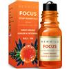 New Miuz Focus Roll On Essential Oil - Concentration Memory Attention - Orange