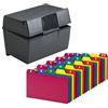 Manaloom Scatola porta schede per indice, può contenere fino a 300 carte da 7,6 x 12,7 cm, con guide in poliestere A-Z, 7,6 x 12,7 cm, confezione risparmio