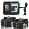 AUKEPower ENERGUP 2 X 18V 5.5Ah BL1850B Batterie per Makita Batteria 18V con