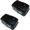 TradeShop 2 X batteria agli ioni di litio, 21,6 V/3000 mAh sostituisce Hilti B22