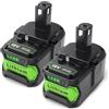 Shenzhen Yipinliang Digital Technology C 5Ah Batterie per Ryobi ONE+ 18V: 2-Piece Li-ion Batteria Compatibile P108