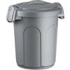 Stefanplast S.p.a. Stefanplast Bidone con Coperchio Speedy L. 8, Silver