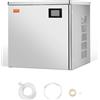 VEVOR Testa di Macchina per Ghiaccio Commerciale in Acciaio Inox 565 x 560 mm, con Funzione Autopulente e Produzione di Ghiaccio, Modulo Cubetti Ghiaccio, Solo Testa, 181,4 kg/Giorno