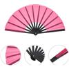 Ventaglio Decorativo Di Carnevale Artigianale Pieghevole Rosa Rossa