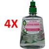 AIRWICK 4 X Airwick Active Fresh Ricarica Per Diffusore Automatico Fragranza Bouquet Di