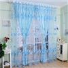 🌿 Tenda Tulle Foglie Verdi Elegante Moderna Trasparente 200x100