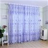 🌿 Tenda Tulle Foglie Verdi Elegante Moderna Trasparente 200x100