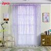 🌿 Tenda Tulle Foglie Verdi Elegante Moderna Trasparente 200x100
