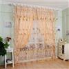 🌿 Tenda Tulle Foglie Verdi Elegante Moderna Trasparente 200x100