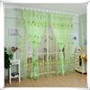 🌿 Tenda Tulle Foglie Verdi Elegante Moderna Trasparente 200x100