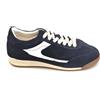 Frau X221 sneaker camoscio blu oltremare pelle bianca fondo gomma S
