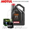 MOTUL + HIFLO Tagliando DUCATI 888 SBK SPS 1992 1993 1994 Kit 4L Olio Motul 7100 10W50 Filtro