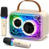 JYX D30-T Karaoke Con 2 Microfoni per Bambini e Adulti Cassa Bluetooth Portatil
