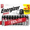 Energizer Max ENERGIZER PILAS ALKALINE MAX LR6 (AA) BL15+5 BR, Multicolore