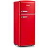 Severin Frigorifero Doppia porta Classe E 208 Lt Statico Rosso RKG 8930