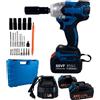RTAi Avvitatore Bulloni ad Impulsi 2 Batteria 68V 6AH Pistola Pneumatica + Accessori