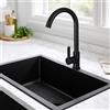 Vetrineinrete Rubinetto da cucina a canna alta curva orientabile per lavandino a 1 e 2 vasche