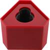 Mic Flag Box: Supporto da tavolo a cubo per microfono, ideale per interviste e