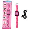 Lexibook, Barbie, Orologio con fotocamera selfie, Schermo tattile HD, Fotocamera 720p, Lettore MP3, Altoparlante integrato, Registratore vocale, Contapassi, 5 giochi, Rosa, DMW070BB