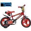 Dino Bikes Bici Bambino 12'' 14" Grafica Cars con Stabilizzatori-Dino Bikes