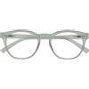 OPULIZE Blu - Occhiali da Lettura Filtro Luce Blu Montatura Tonda Fashion Cerniere a Molla Migliorano il Sonno Gaming Computer Anti Riflesso Ghiaccio Uomo Donna B5-C +2.00