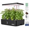 iDOO 12 baccelli Smart Garden, Giardino Intelligente con Timer Automatico LED La