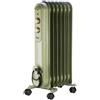 Ardes Radiatore Termosifone Elettrico ad Olio 7 Elementi 1500 W Verde AR4R07VIN