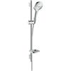 hansgrohe Raindance Select E Set doccia 120 3 getti EcoSmart 9 l/min con asta doccia 65 cm e portasapone, cromo, 26622000