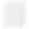 SimbaLux - Fogli acrilici in plexiglass trasparente, 20,3 x 25,4 cm, spessore 2 mm, confezione da 5 pezzi