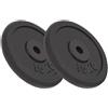 vidaXL 2/4/8x Dischi per Pesi da 2,5 kg in Ghisa Pesi Massa Muscolare Palestra vidaXL