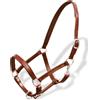 vidaXL Cavezza capezza cuoio naturale regolabile per stalla marrone pony puledro vidaXL