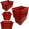 Does not apply | 5 Cassette Agricole Con Fondo Traforato in Plastica 40 Litri (30 Kg), Cesta pe