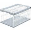 Relaxdays Cassetta Pieghevole, Stabile, da Lavoro, Plastica Resistente, 60L, HLP