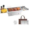 Uten Barbecue Carbonella Portatile e Pieghevole, BBQ Tavolo per Giardino | Non è Richiesta Alcuna Installazione, Acciaio Inox con Borsa per il Trasporto, Spiaggia, Campeggio, Escursionismo (S)