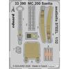 Eduard Accessories: MC.200 Saetta seatbelts STEEL for Italeri in 1:32 [3933390]