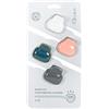 Haven - Set di 4 protezioni per spazzolino da denti elettronici e manuali, per viaggi, colore: bianco, corallo, verde acqua, antracite