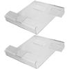 2 Pcs Supporto Per E-book Tablet in Acrilico Telefono Da Manubrio Bici