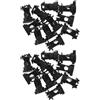 24 Pcs Isolatori Per Pali Di Recinzione Accessori Recinzioni Filo Metallico
