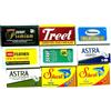 Razor Blades Club Lamette da barba confezione campione da 60 lamette Astra Derby Treet Shark