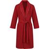 Mondoblu Vestaglia Ragazzo B&B 13 Anni Punto Milano Felpato Rosso Made in Italy Invernale